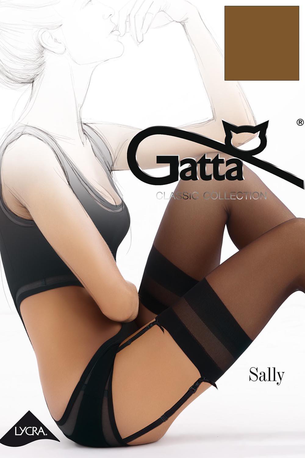 Pończochy Gatta do pasa Sally lycra 15 den 1-4