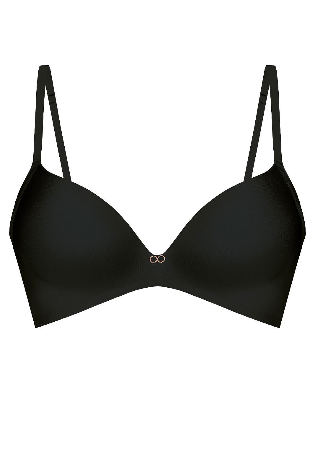 Biustonosz push-up bez fiszbin Mefemi Amelia Czarny