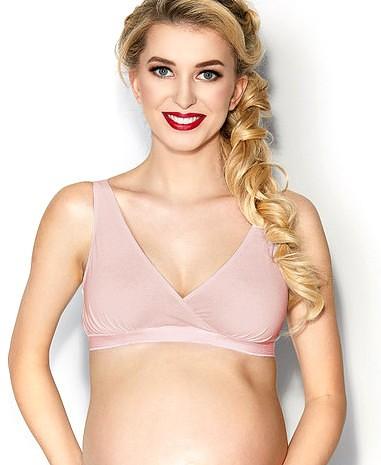 Biustonosz soft Mitex bez fiszbin Lilly Basic Pink Mama