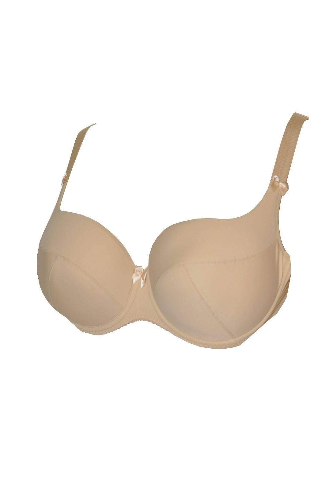 Biustonosz full cup Malinez Nicole Big Light Beż gładki G-H