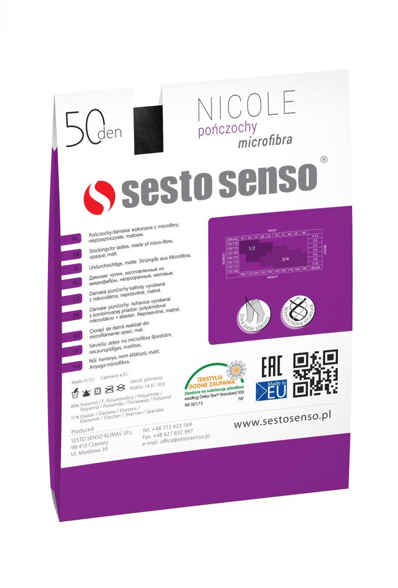 Pończochy Sesto Senso Nicole 50 den 1-4
