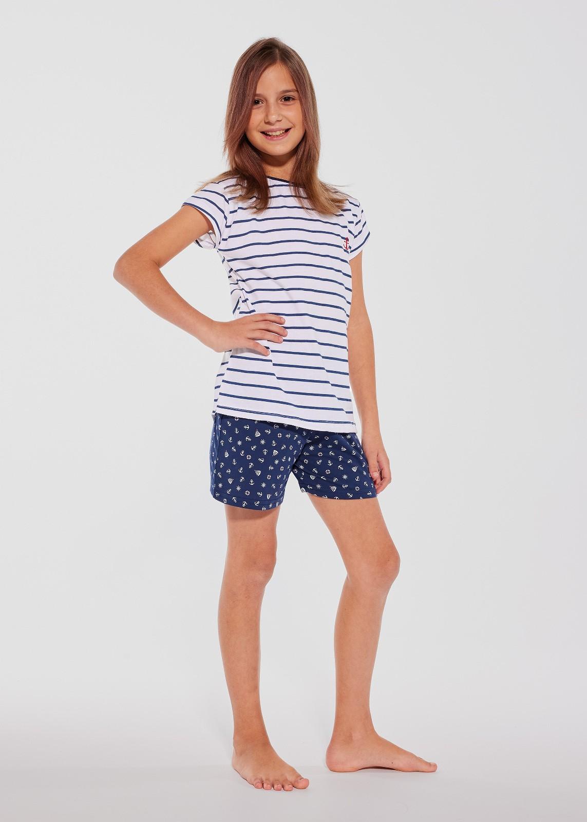 Piżama Cornette Kids Girl 245/103 Marine kr/r 98/128