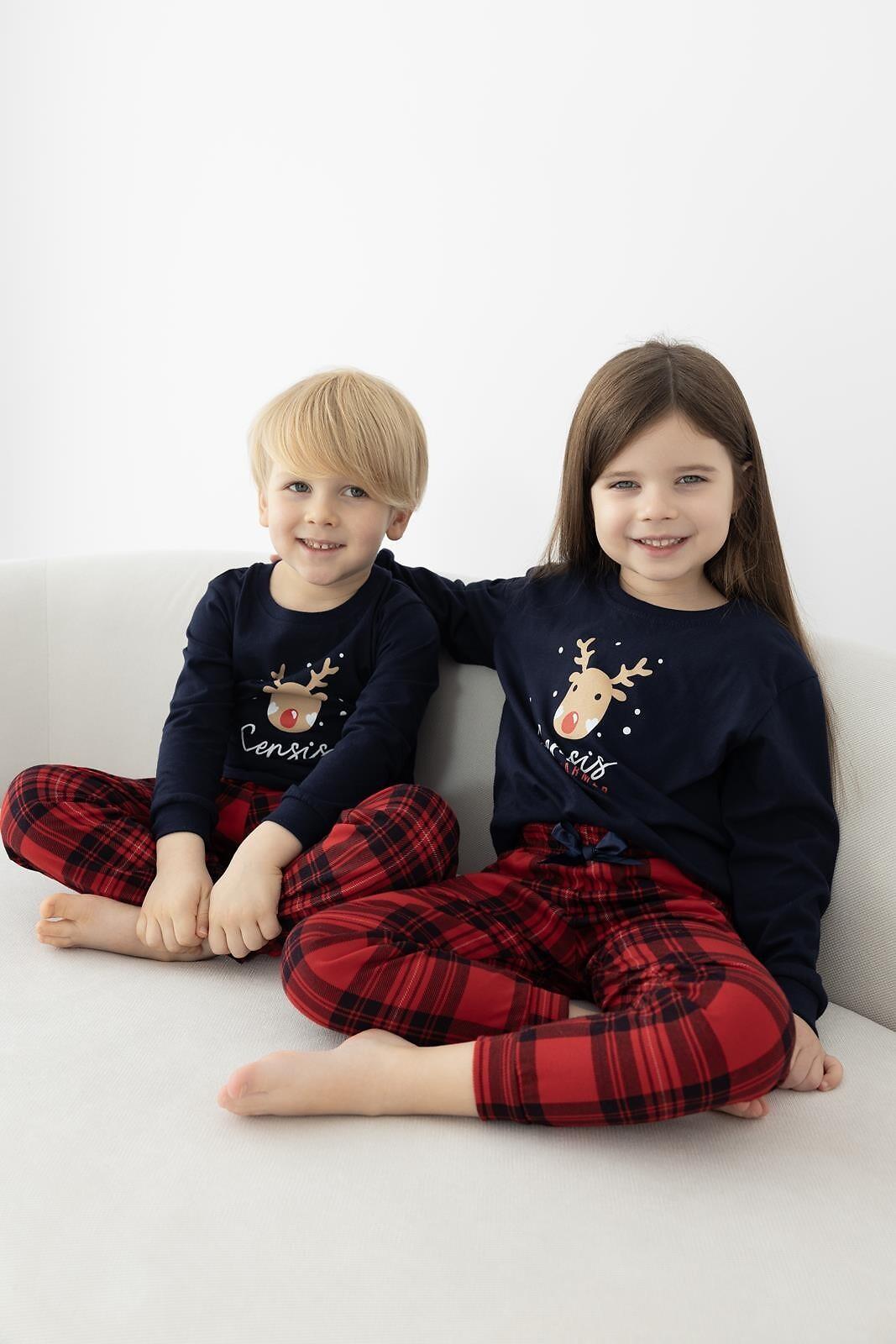 Piżama Sensis Lucy Kids Girl dł/r Christmas 98-104