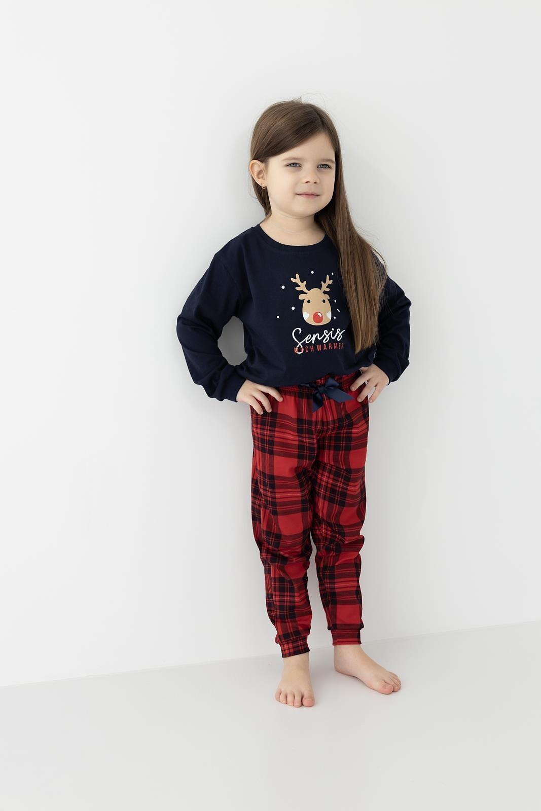 Piżama Sensis Lucy Kids Girl dł/r Christmas 98-104